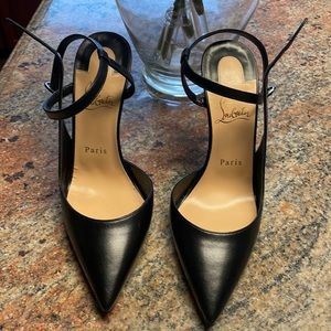 Authentic Christian Louboutin Ankle Straps Heel. New. Never Worn. Size 38 1/2.